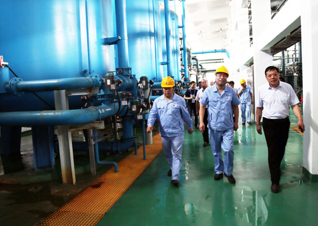 新安縣人大常委會副主任王保敏、副縣長趙偉寧到萬基控股集團(tuán)調(diào)研