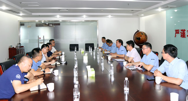 鄭州海關(guān)企管稽查處處長賀方、洛陽海關(guān)關(guān)長郭學(xué)良等到萬基控股集團(tuán)調(diào)研