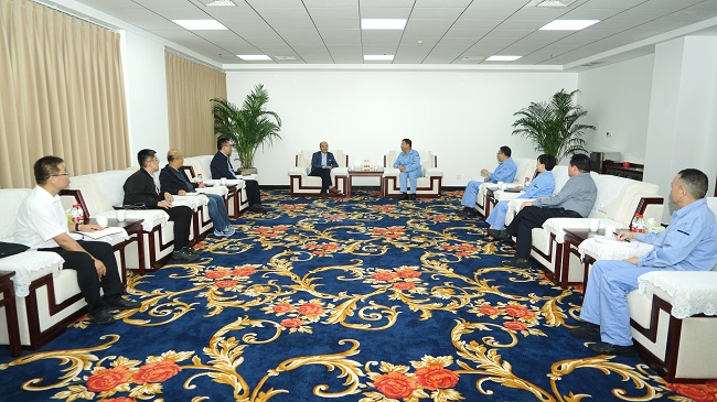 中鋁寧夏能源集團(tuán)黨委書記、董事長丁吉林一行到萬基控股集團(tuán)調(diào)研